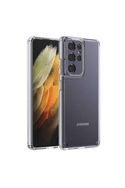 noktaks غطاء حماية شفاف بدون فتحات لحماية الزوايا متوافق مع هاتف Galaxy S21 U...