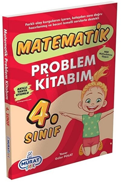 Murat Yayınları Murat 4. Sınıf Matematik Problemler Kitabı