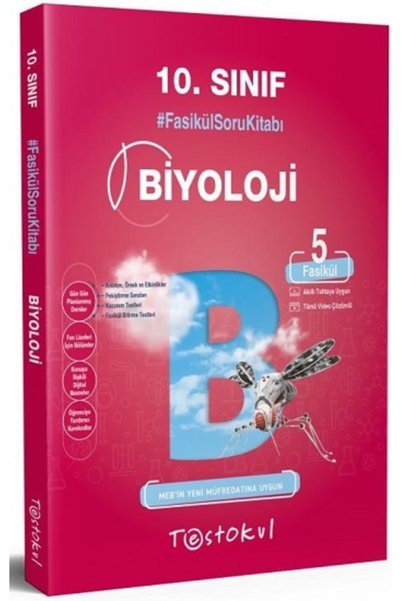Test Okul Yayınları Testokul 10. Sınıf Fasikül Biyoloji Soru Kitabı 5 Fasikül