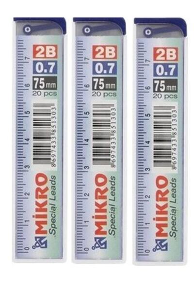 Mikro لقمة مسطرة 0.7 مم (3 قطع)