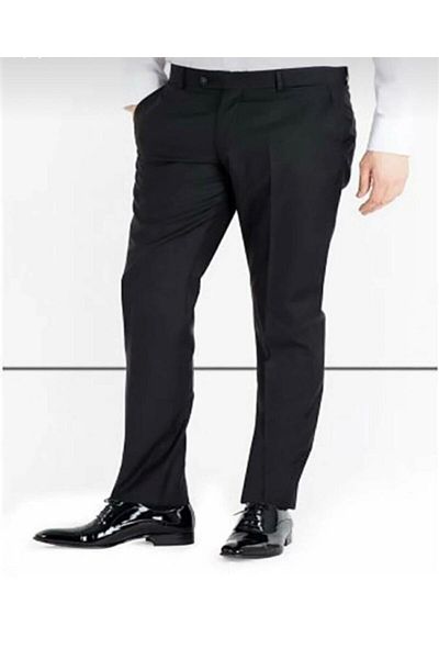 MaviMoure Men's Classic Cut Fabric Trousers Please Ask Size