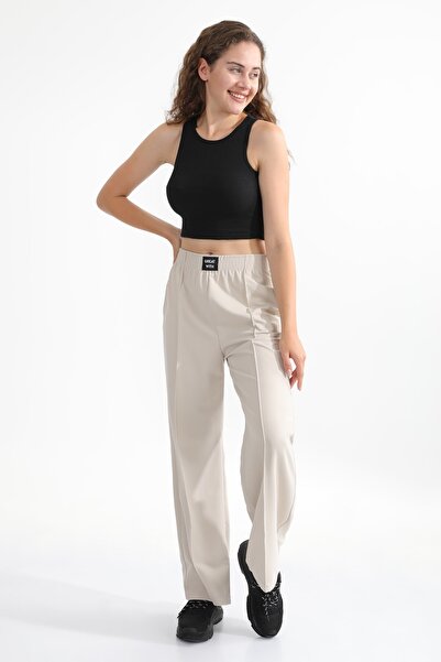 MD trend Women's Black Ribbed Strappy Super Crop Knitted Undershirt