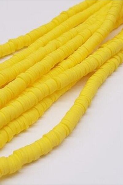 yiğit aksesuar Yellow Fimo Dough Bead