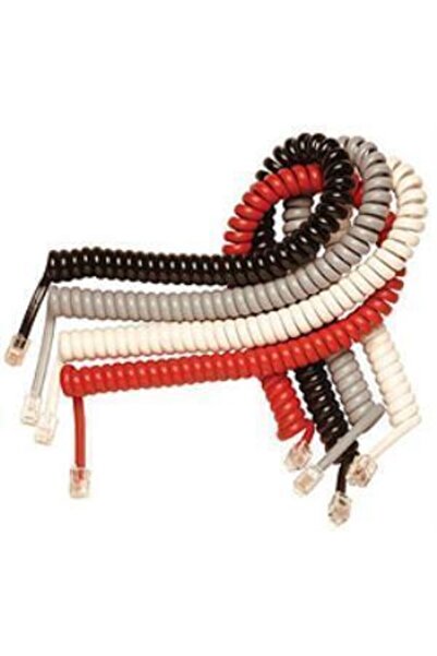 Genel Markalar Telefon Ahize Kablosu Siyah 10 Adet