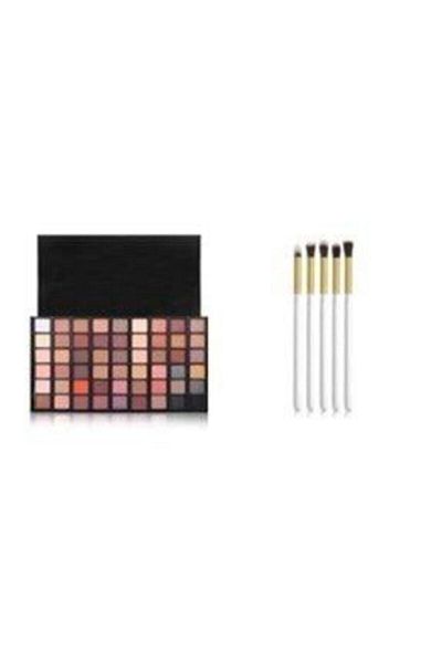 Makeuptime 54-Piece Eyeshadow Palette 5-Piece Brush Makeup Set