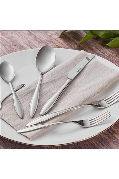 Emsan Std Aden Elegance - 84-Piece Spoon Knife Set for 12
