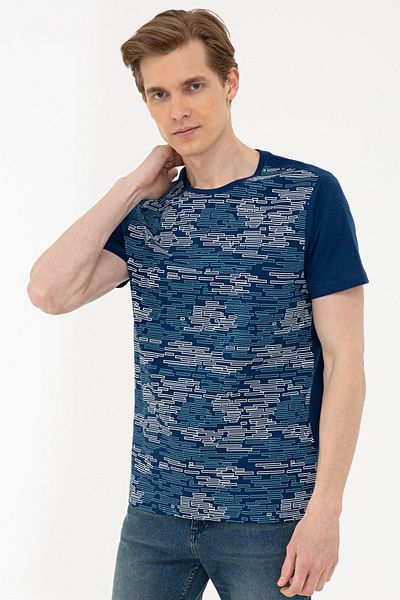 Pierre Cardin Μπλουζάκι Λαδί Slim Fit Μπλουζάκι με Στρογγυλή Λαιμόκοψη