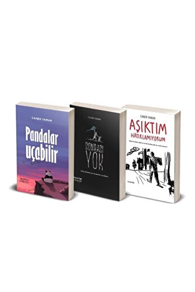 hayykitap Caner Yaman Seti - 3 Kitap / Pandalar Uçabilir - Aşıktım Hatırlamıy...