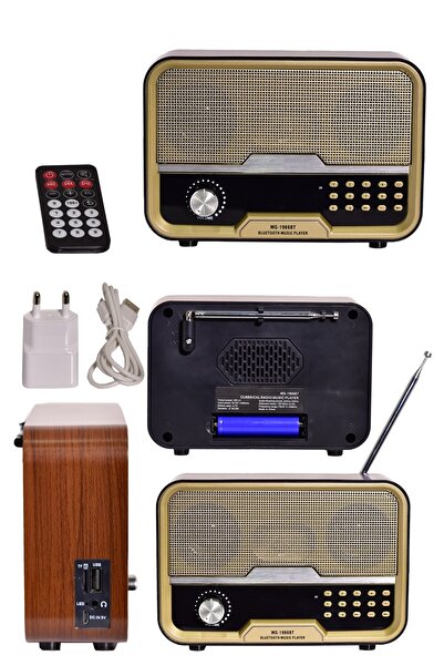 yopigo Mega 1966 Bt Nostalji Şarjlı 3 Band Radyo Usb Sd Aux Mp3 Bluetooth Pla...