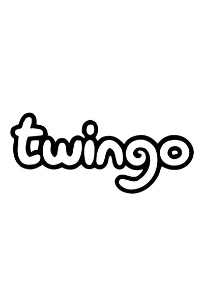 Dijitonline ملصق سيارة Twingo - ملصق سيارة - 30 × 13 سم