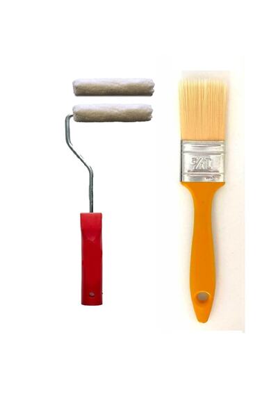 k karaaliler Iz Bırakmayan Ipek Fırça No: 1.5 + Kadife Rulo Seti 10 Cm + Yedek