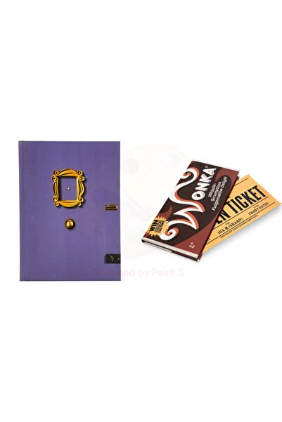 Mabbels Willy Wonka Çikolata Defter + Friends Koleksiyon Defteri 2'li Set