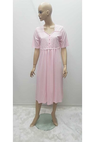 Nena Set cămașă de noapte din dantelă de maternitate Nikita roz