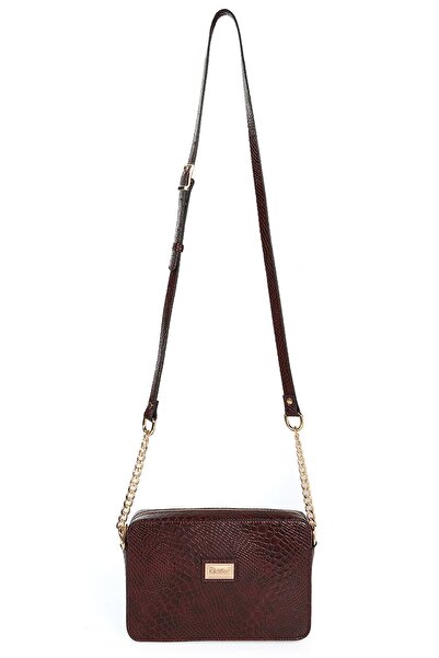 Killdeer Krokodil Orta Boy Omuz Ve Çapraz Zincirli Abiye Kutu Çanta