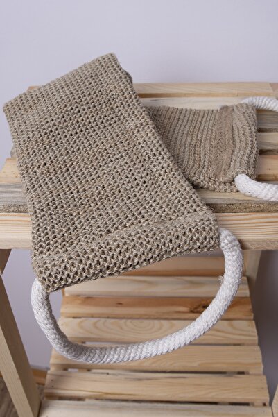 so saff حقيبة من ألياف الظهر من مزيج الجوت والكتان