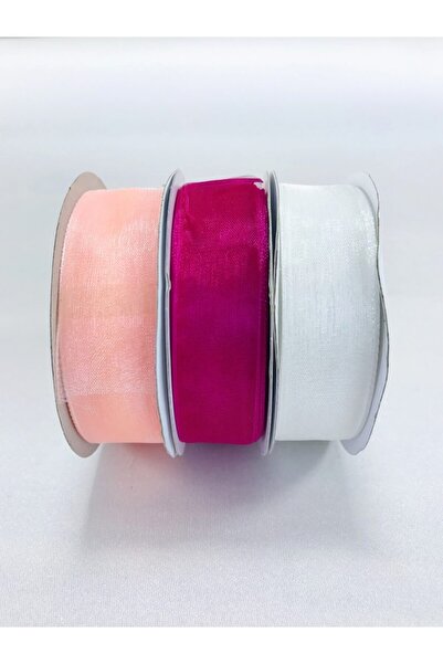 Hobigram طقم شريط أورجانزا ملون 2 سم