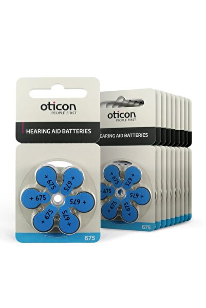 Oticon 675 Numara Işitme Cihazı Pili 6x10 60 Adet