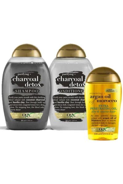 OGX Organix Charcoal Detox Şampuan Seti