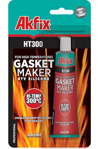 Akfix Yüksek Isıya Dayanıklı Kırmızı Tüp Silikon 50 ml Kırmızı 1 Adet