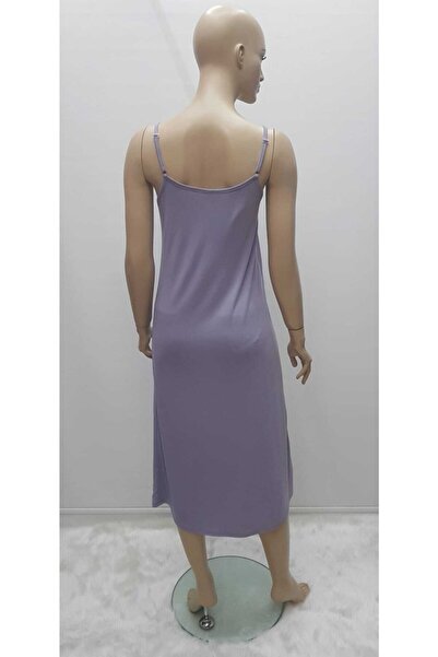 Nena Catherine Rope Strap Cămașă de noapte Set Negligee Liliac