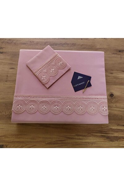 Çeyiz Bahçesi Ahu Pudra Двоспальний комплект постільної білизни