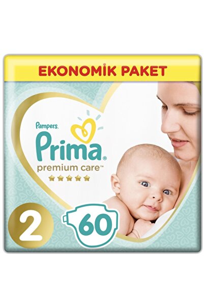 Prima Bebek Bezi Premium Care 2 Beden 60 Adet Ekonomik Paket
