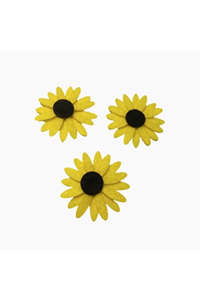Yumuşakkeçe Keçe Sarı Papatya Figür 10 Adet
