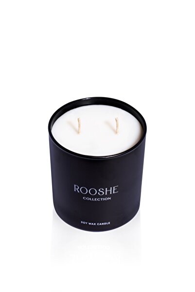 Rooshe Collection Vanilya Kokulu Çift Fitilli Soya Mumu 200 Gr