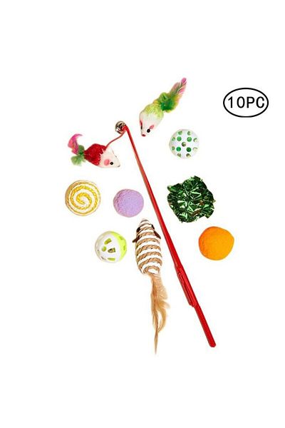Choice 10/11Pc Kitten Toys Variety Pack-Pet Cat Toy Combination Set Cat Toy Funny Cat Stick