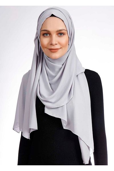 Ecardin Κρεπ Ύφασμα Πρακτικό Σάλι Lycra - St 238 Ανοιχτό Γκρι