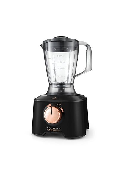 Karaca Premium 2500W Blender - Dough Kneading and Smothe 11 in 1 Food Processor, Black Copper