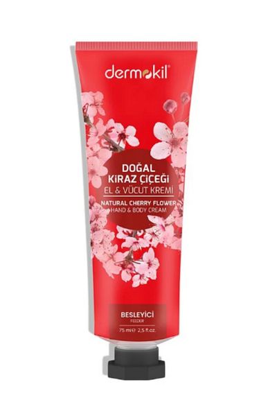 Dermokil Cherry Blossom Patterned Hand Cream Bag - 75ml