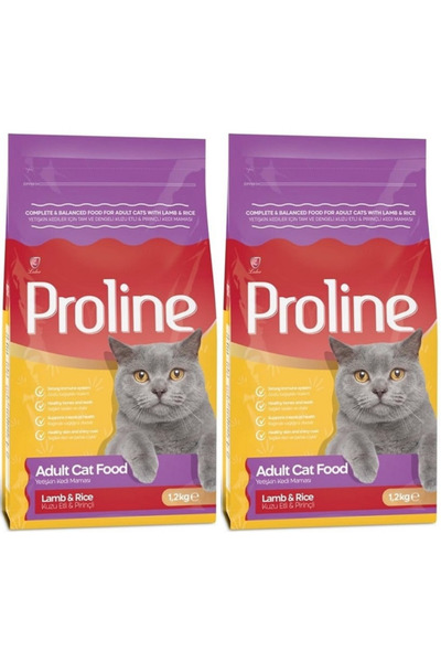 Pro Line Proline Kedi Mama Yetişkin Kuzu Etli&pirinçli 1,2 Kg. (2'Lİ)
