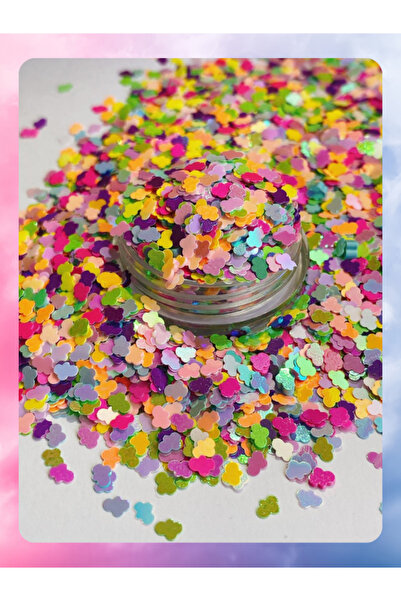 Sirius Hobi Epoksi Reçine Renkli Bulutlar Tırnak Makyaj Chunky Glitter 8 gr H...