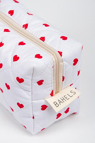 BAHELS Viral Heart Pattern Super Size Makeup Bag Modern Design 826334
