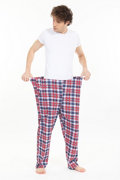 TAMPAP Plus Size Men's Sweatpants with Pockets and Zipper BLR-08