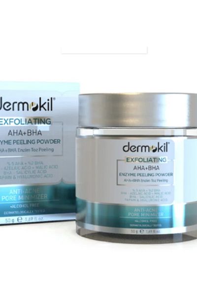 Dermokil 50 gr AHA+BHA+Niacinamide Enzyme Powder Peeling