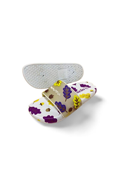 GEZER Non-Slip Sole Flower Patterned Bathroom Pool Beach Wet Floor Slippers Suitable for Daily Use