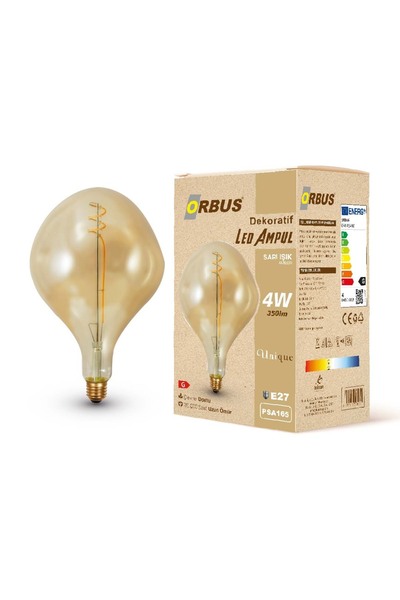 ORBUS Dekoratif Led Ampul AMBER 4W 350lm PSA165