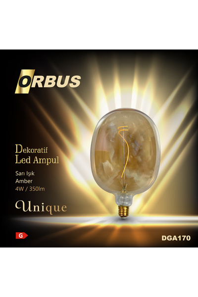 ORBUS Dekoratif Led Ampul AMBER 4W 350lm DGA170