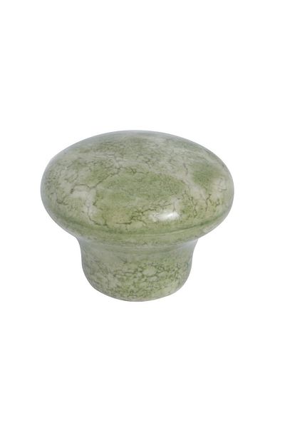 Porcellana Perla Porcelain Handle Cabinet Drawer Furniture Kitchen Children's Handle Pearl Button - green / Stk0472