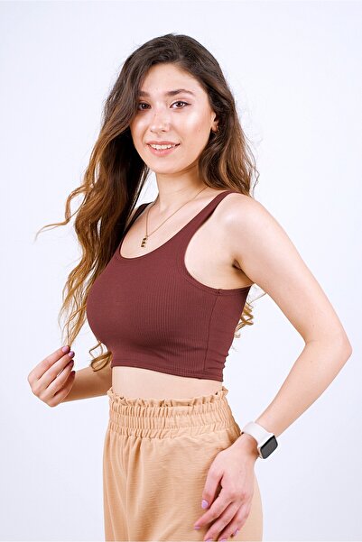 FV square collar bustier crop