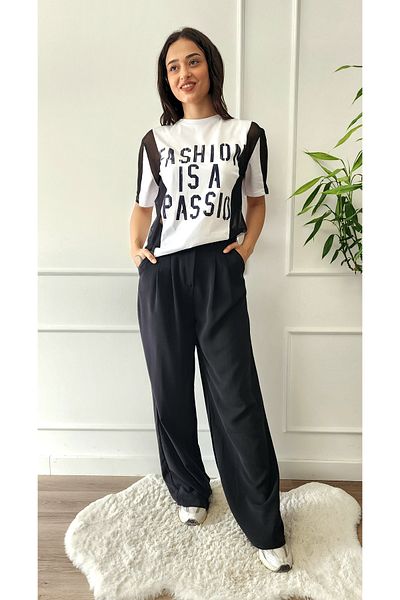 My Boutique Bluză imprimată cu detalii din tul