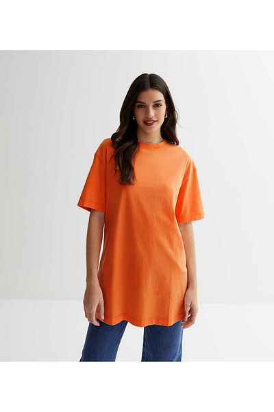 Mad&Calf Tricou oversize simplu, de bază, neimprimat