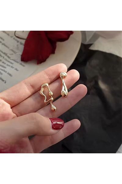 toptanhanem أقراط من الفولاذ بتصميم خاص مضاد للحساسية