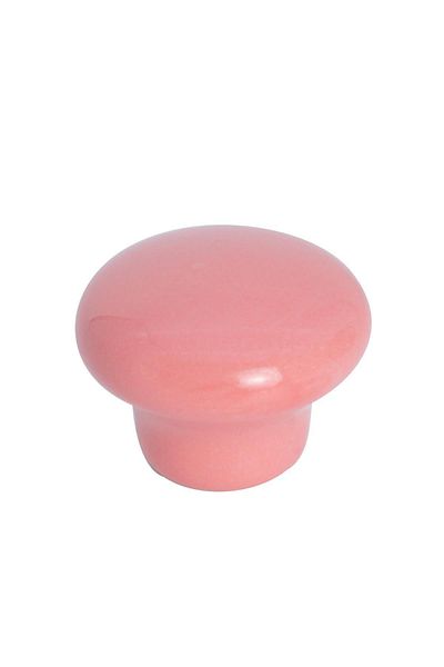 Porcellana Perla Porcelain Handle Cabinet Drawer Furniture Kitchen Child Handle Pearl Button -Pink- Stk0476