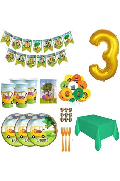 DÜVENCİ TİCARET Concept de ziua de naștere cu tematică Safari