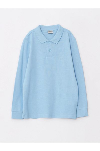 LC Waikiki Παιδικό μπλουζάκι Polo Neck Basic μακρυμάνικο για αγόρι