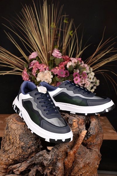 Pierre Cardin Men's Navy Summer Anti-Sweat Anti-Slip Anti-Odor Ultra Light Full Orthopedic Style Sports Shoes