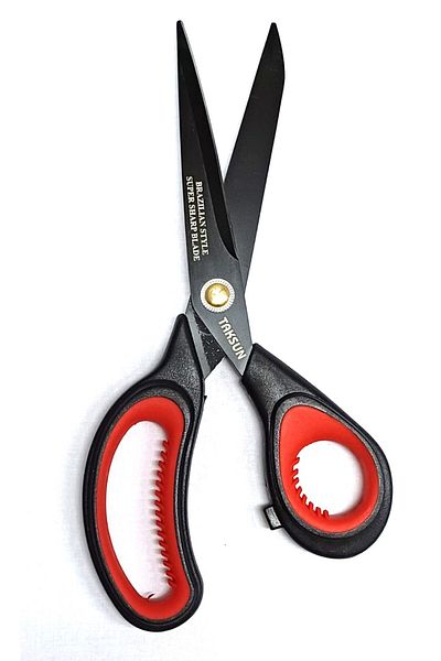 ATMACA TUHAFİYE 9 Inch 24 Cm Black-Red Tailor Scissors